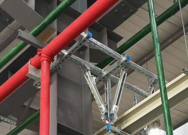 舞钢该抗震支架的整体式支吊架结构协调性好